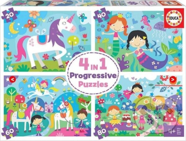 Levně Kouzelní přátelé 4v1 - puzzle z kategorie 60 – 300 dielikov