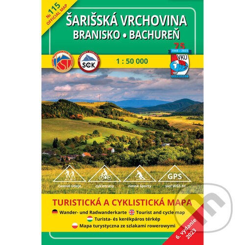Levně TM 115 Šarišská Vrchovina - Branisko - Bachureň