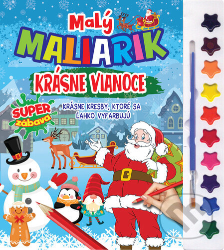 Levně Malý maliarik Krásne Vianoce - kniha z kategorie Omaľovávanky