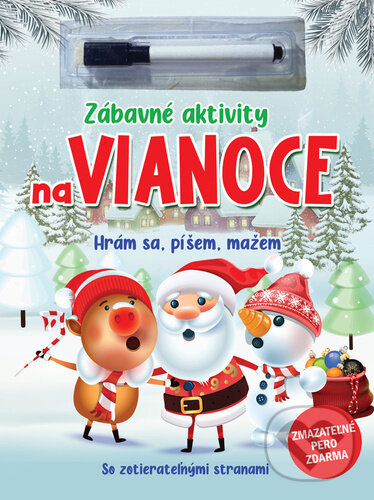 Levně Zábavné aktivity na Vianoce (Hrám sa, píšem, mažem) - kniha z kategorie Omaľovávanky