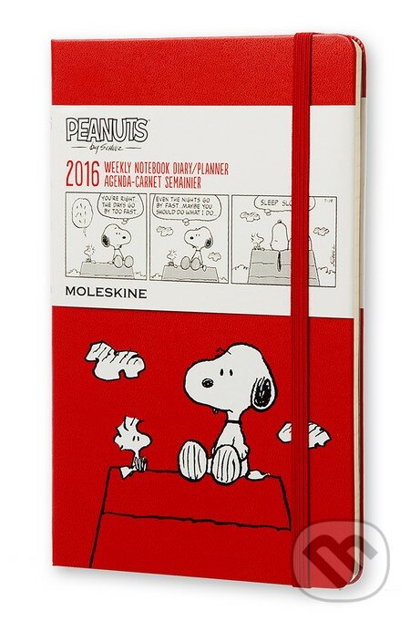 Moleskine – 12-mesačný červený plánovací zápisník Snoopy 2016, Moleskine, 2015
