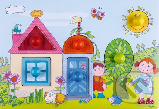 Puzzle: Vkladacie puzzle Na záhrade (Haba)