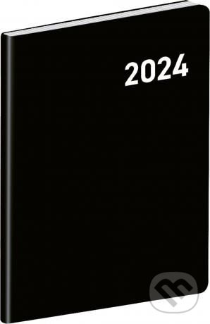 Diář 2024 - Černý, plánovací měsíční, kapesní (Notique). Notique, 2023
