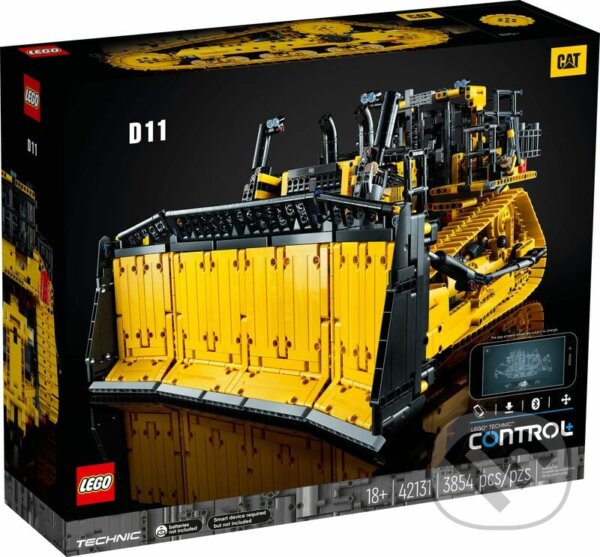 Spoločenská hra: LEGO® Technic 42131 Buldozér Cat® D11 ovládaný aplikáciou (LEGO). LEGO, 2023