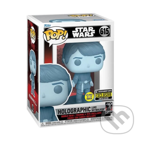 Funko POP! #615 Star Wars: RotJ 40th- Holo Luke (GITD)