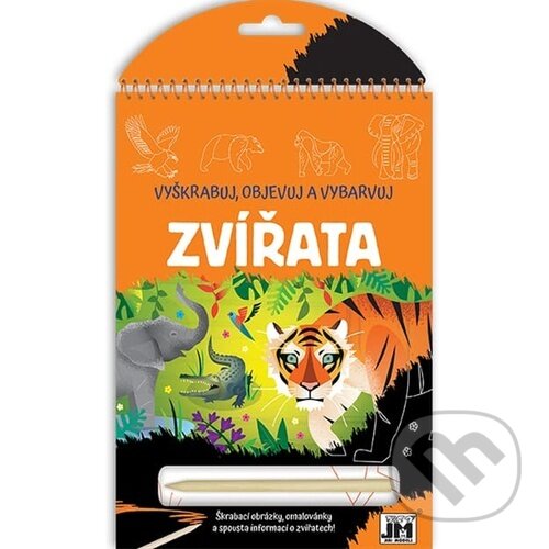 Levně Vyškrabuj, objevuj, vybarvuj: Zvířata - kniha z kategorie Omaľovávanky