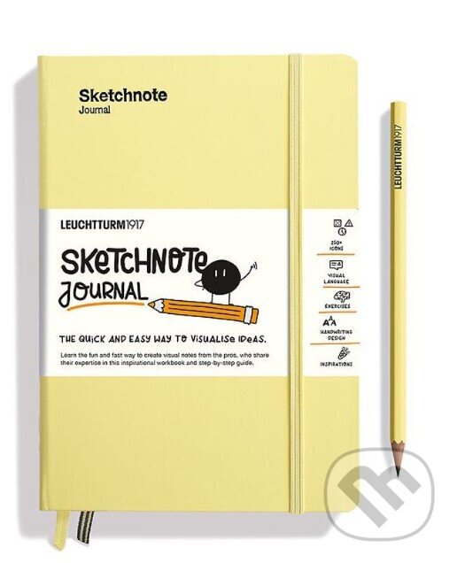 Sketchnote Journal Medium (A5), Vanilla (The quick and easy way to visualise ideas)