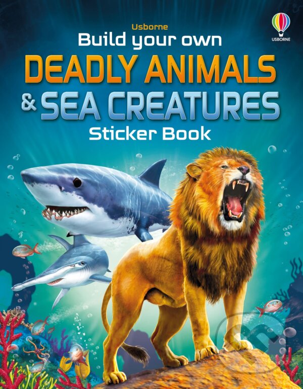 Levně Build Your Own Deadly Animals and Sea Creatures Sticker Book - kniha z kategorie Samolepky