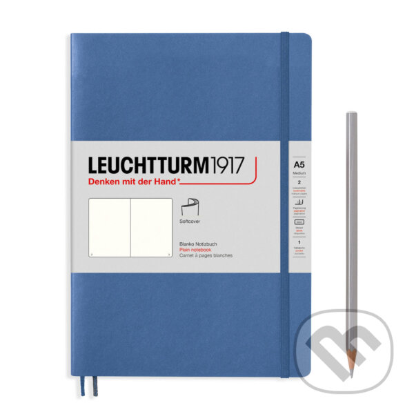 Notebooks Softcover Medium-denim, plain (Leuchtturm1917). Leuchtturm1917