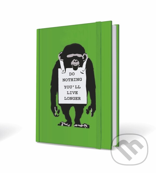 Levně Banksy notebook opice 15x21cm