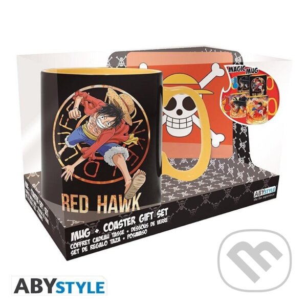 Levně One Piece set Hrnček 460 ml + podtácka