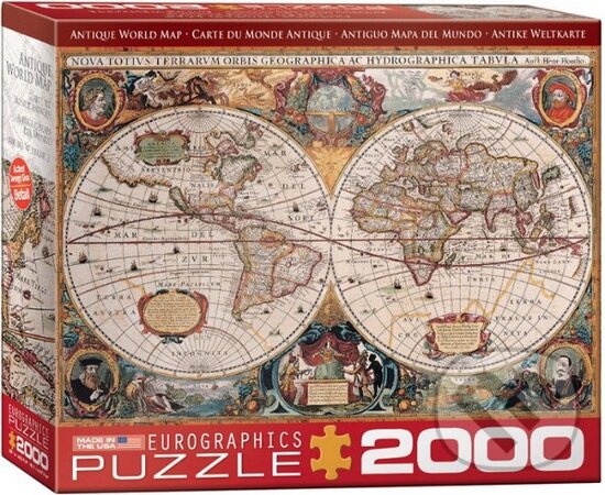 Starověká mapa světa, EuroGraphics, 2015