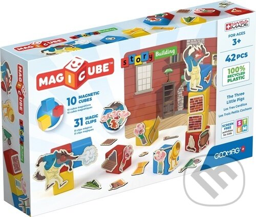 Levně Stavebice Magicube Three Little Pigs 42 pcs - hra z kategorie Stavebnice