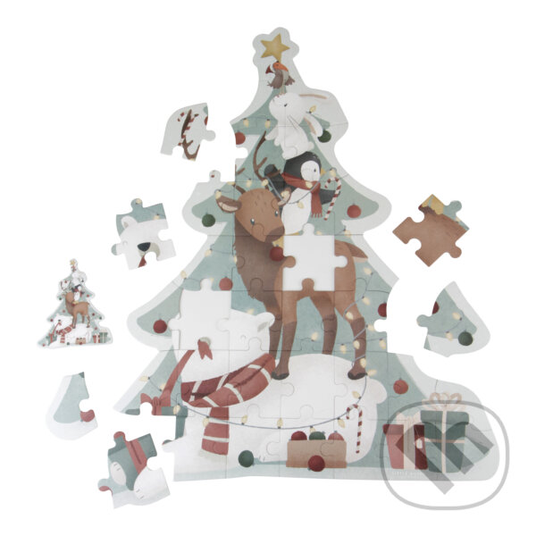 Puzzle: Puzzle vianočné XL (Little Dutch)