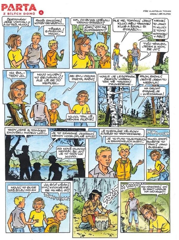 Levně Parta z bílých domů - Vlastislav Toman, Jiří Filípek (Ilustrátor) - kniha z kategorie Komiksy