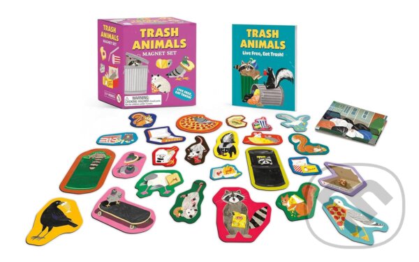 Levně Trash Animals Magnet Set (Live Free, Eat Trash!) - Alexander Schneider, Yeji Yun (Ilustrátor)