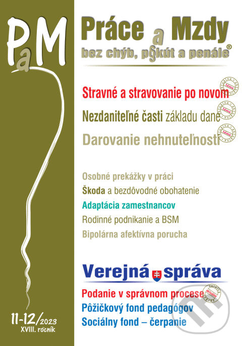 Práce a Mzdy č. 11-12 (Poradca s.r.o.)