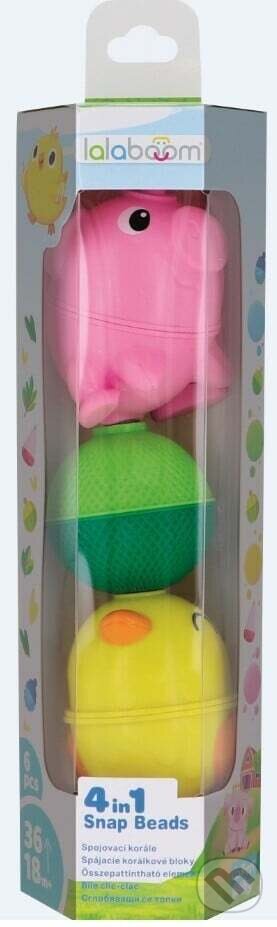 Spoločenská hra: Trefl Lalaboom - Súprava spájacích korálkových blokov - Zvieracia farma - 6 dielov (Trefl). Trefl, 2023