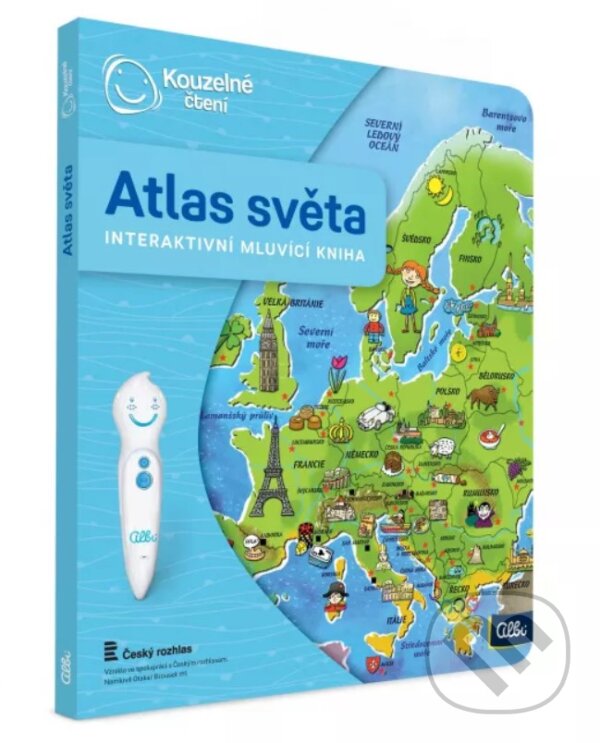 Levně Kouzelné čtení: Kniha Atlas světa - kniha z kategorie Vzdelávacie hry