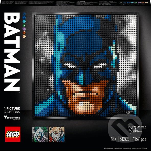 Spoločenská hra: LEGO® Art 31205 Kolekcia Jim Lee – Batman™ (LEGO). LEGO, 2023