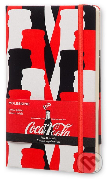 Levně Moleskine - Coca-Cola červený zápisník (limitovaná edícia, stredný, čistý)