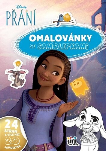 Levně Omalovánky A4 se samolepkami Přání - kniha z kategorie Samolepky