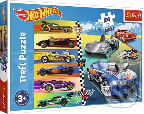 Levně Autíčka Hot Wheels MAXI - puzzle z kategorie 15 – 60 dielikov