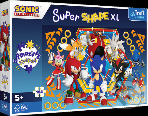 Levně Super Shape XL Svět ježka Sonica - puzzle z kategorie 60 – 300 dielikov