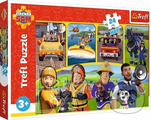 Levně Požárník Sam Sam a přátelé MAXI (24 dílků) - puzzle z kategorie 15 – 60 dielikov