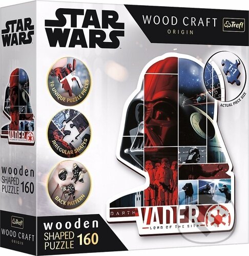 Levně Wood Craft Origin puzzle Star Wars Darth Vader (160 dílků) - puzzle z kategorie Ostatné