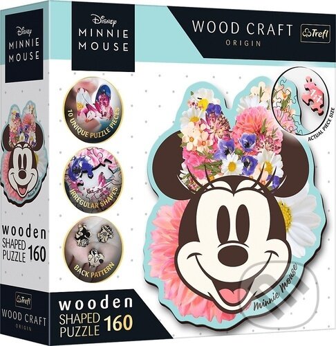 Levně Wood Craft Origin puzzle Stylová Minnie 160 dílků (160 dílků) - puzzle z kategorie Ostatné
