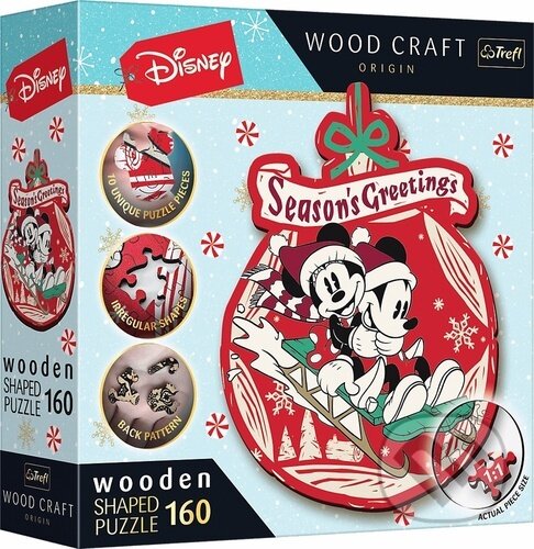 Levně Wood Craft Origin puzzle Vánoční dobrodružství Mickeyho a Minnie - puzzle z kategorie Ostatné