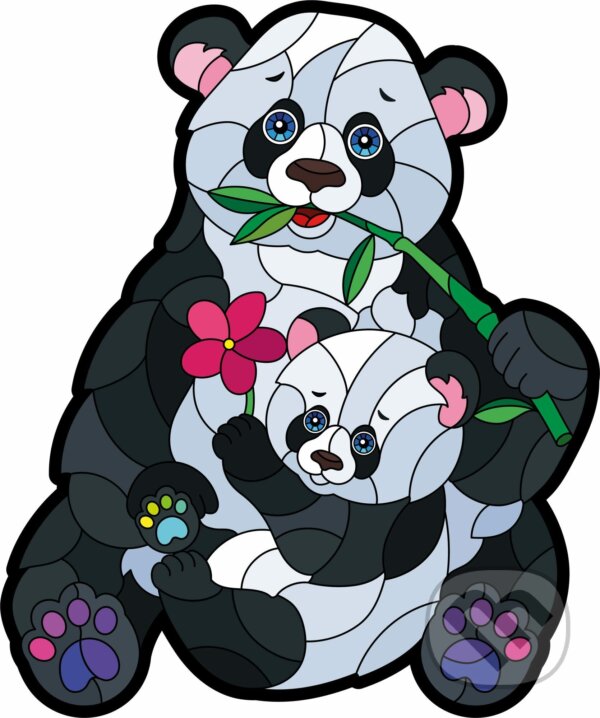 Levně Drevené puzzle set Panda - puzzle z kategorie 15 – 60 dielikov
