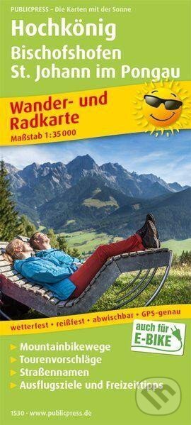 Levně Hochkönig, Bischofshofen, St. Johann im Pongau 1:35 000 / turistická a cykloturistická mapa