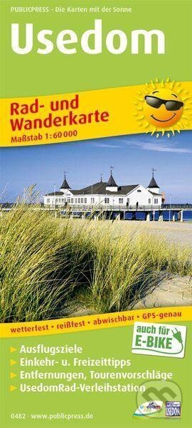 Levně Usedom 1:60 000 / cyklistická a turistická mapa
