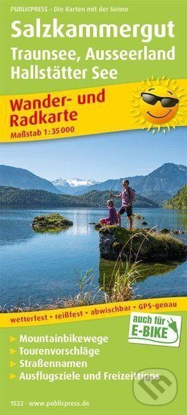 Levně Solná komora, Traunsee, Ausseerland, Hallstätter See 1:35 000 / turistická a cykloturistická mapa