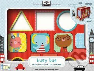 Levně Shape Sorter Puzzle Stacker Busy Bus