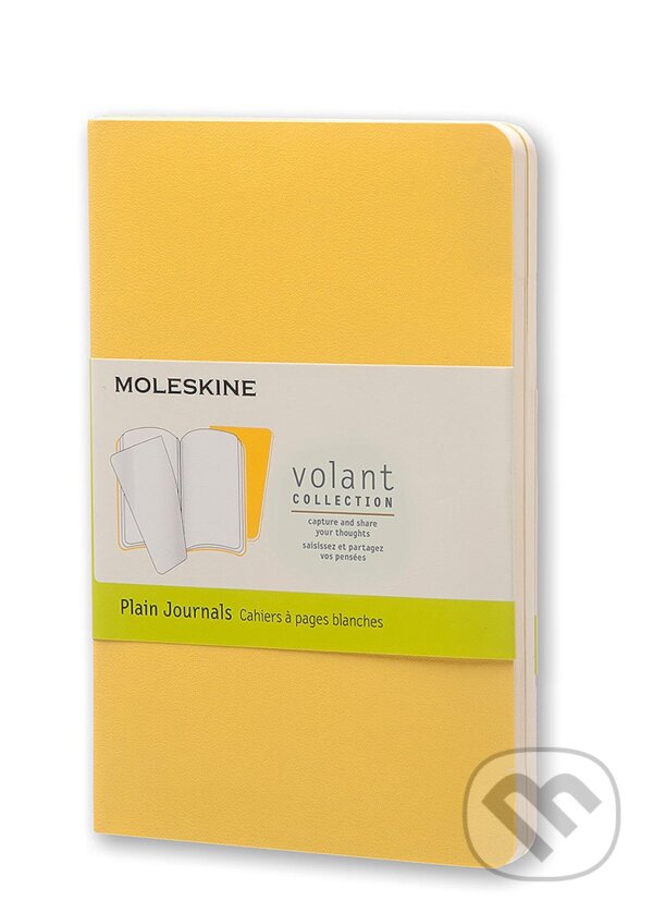 Levně Moleskine - Volant - dva žlté zápisníky (malé, mäkká väzba, čisté (sada 2 ks zápisníkov))