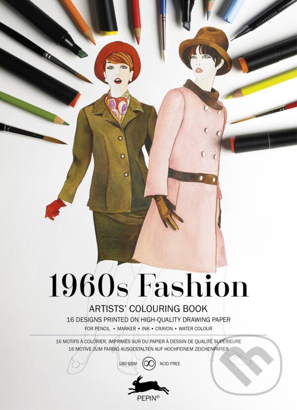 Levně 1960s Fashion (Artists' Colouring Book) - Pepin Van Roojen