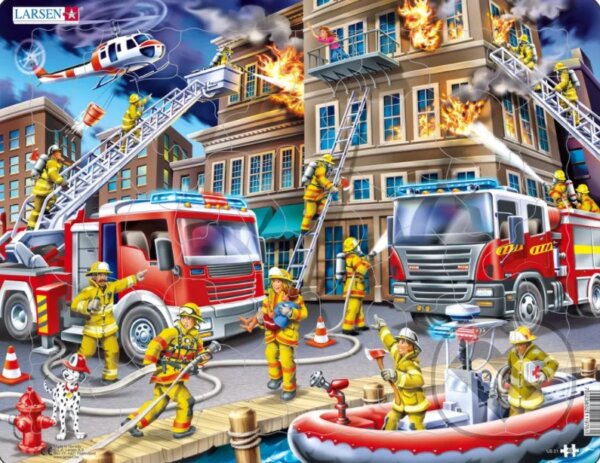 Levně Požiarnici (US21) - puzzle z kategorie Náučné puzzle