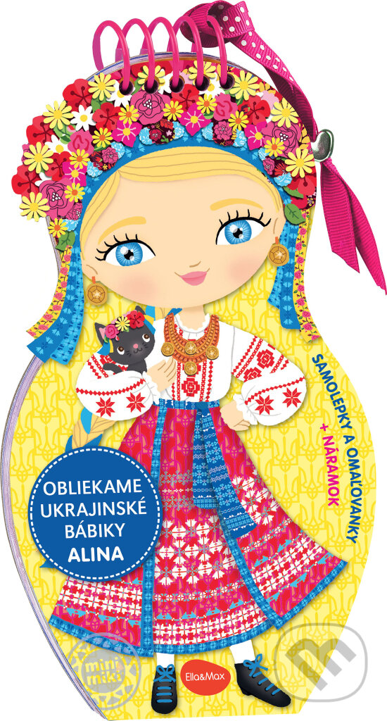 Obliekame ukrajinské bábiky ALINA – Maľovanky