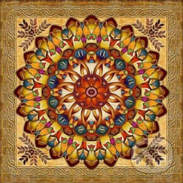 Levně Diamantový obrázek 7D - Mandala 30 x 30 cm