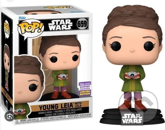 Levně Funko POP Movie: Star Wars - Young Leia with Lola (San Diego Comic Con Shared Exclusives)