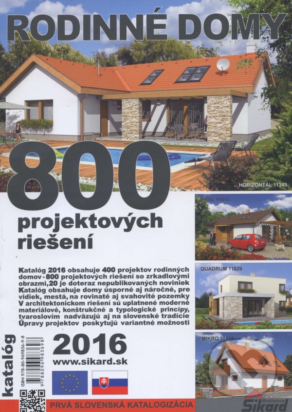 Levně Rodinné domy 2016 (800 projektových riešení)