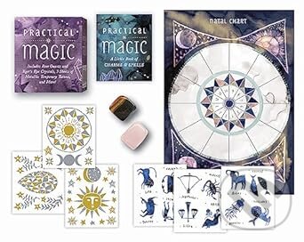 Levně Practical Magic: Includes Rose Quartz and Tiger's Eye Crystals, 3 Sheets of Metallic Tattoos, and More!