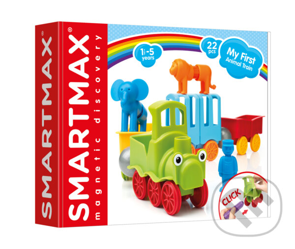Levně SmartMax - Môj prvý vláčik so zvieratkami - 22 ks - hra z kategorie Stavebnice