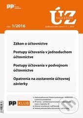 Levně Úplné znenia zákonov 1/2016 (Zákon o účtovníctve, Postupy účtovania...)