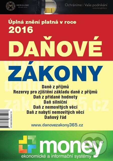 E-kniha: Daňové zákony 2016 XXL ProFi (Milan Halenka a Zdeněk Fryšák). DonauMedia, 2016