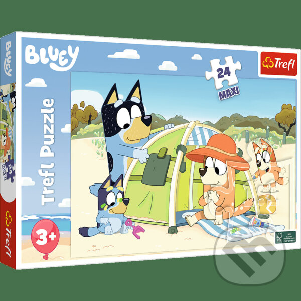 Levně Trefl Puzzle 24 Maxi - Blueyho úžasný deň / BBC Bluey - puzzle z kategorie 15 – 60 dielikov