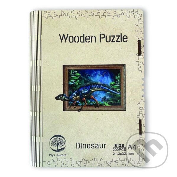 Levně Dřěvěné puzzle/Dinosaurus A4 - puzzle z kategorie Ostatné